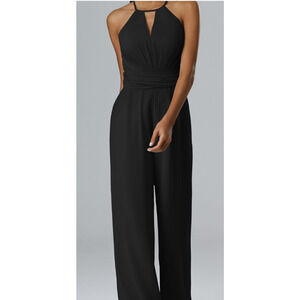 FORMAL PARTY AW 6 S black Peggie sleeveless straight leg jumpsuit NEW B108